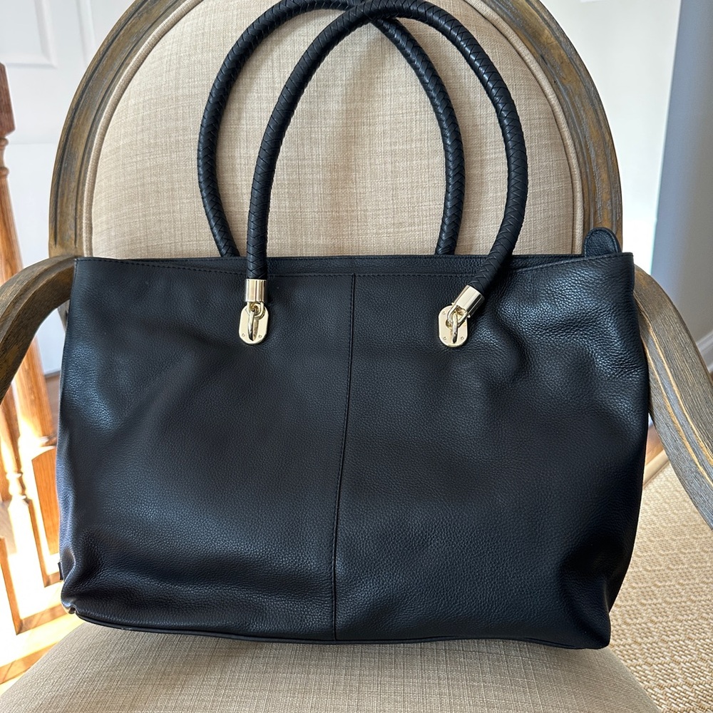 Cole Haan Black Leather computer Bag